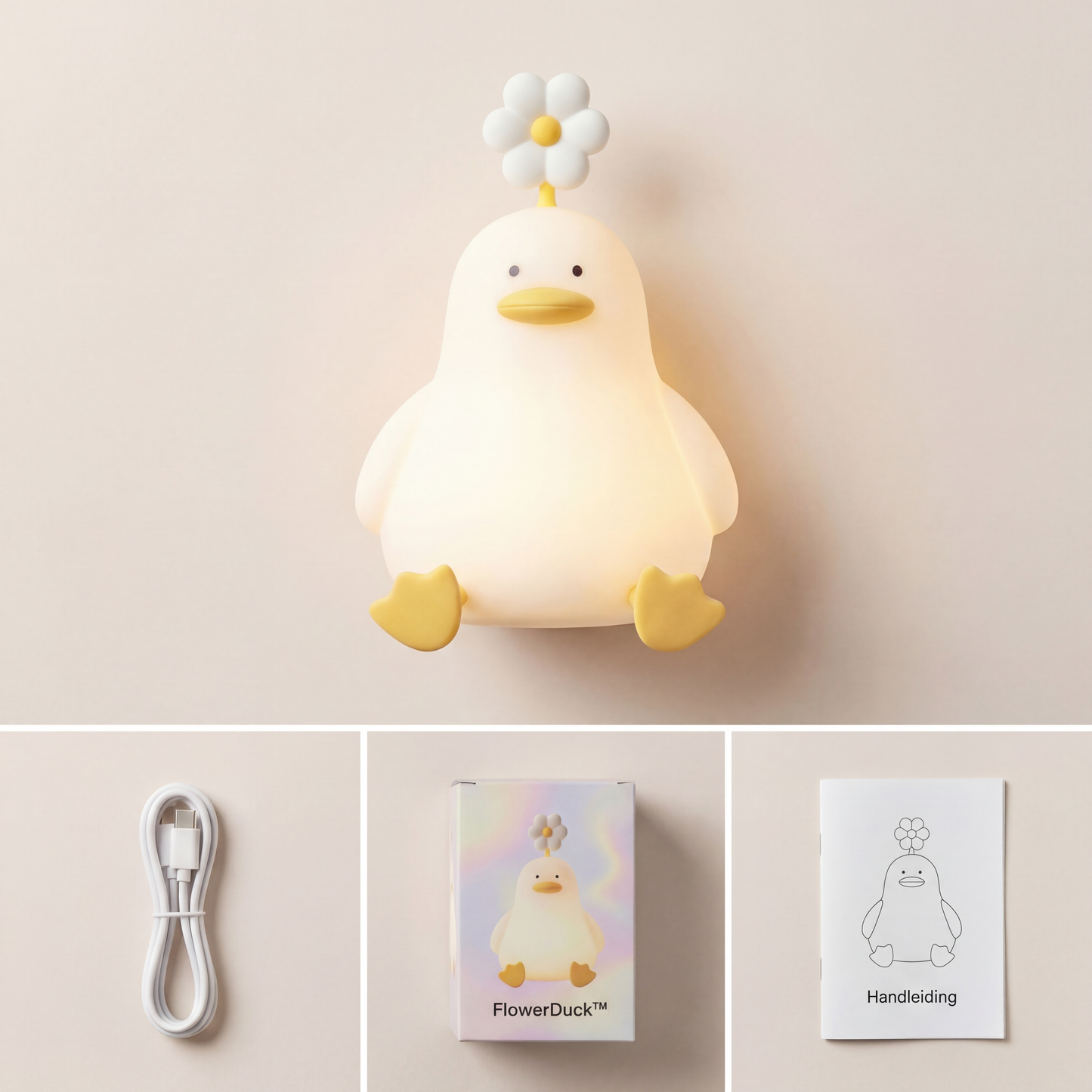 FlowerDuck™ Siliconen Nachtlamp