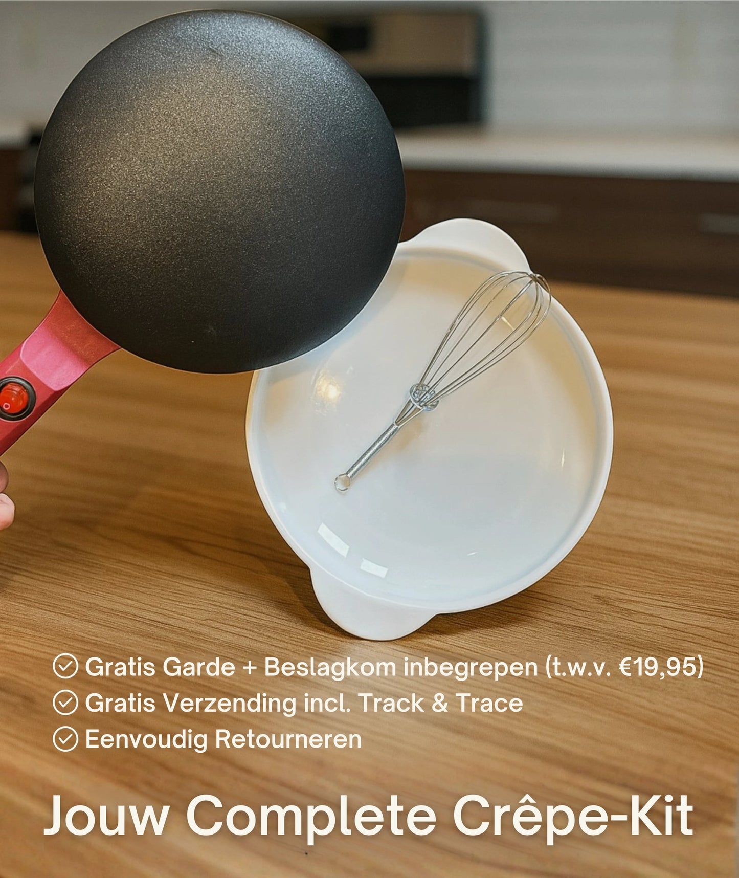 CrepeDip Pro™ Elektrische Pannenkoekenpan