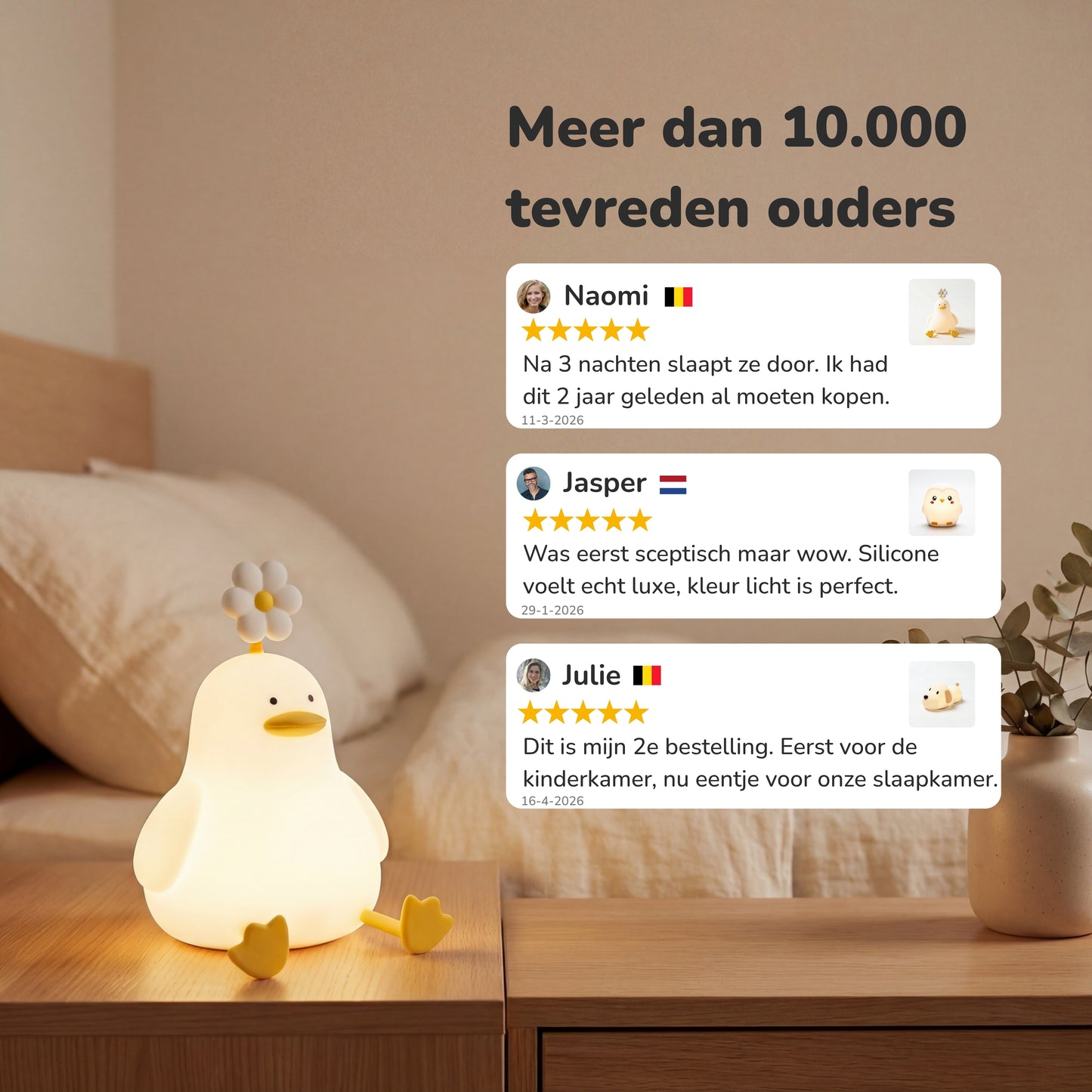 FlowerDuck™ Siliconen Nachtlamp