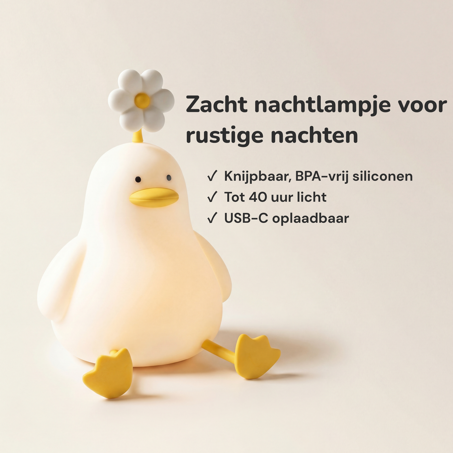 FlowerDuck™ Siliconen Nachtlamp